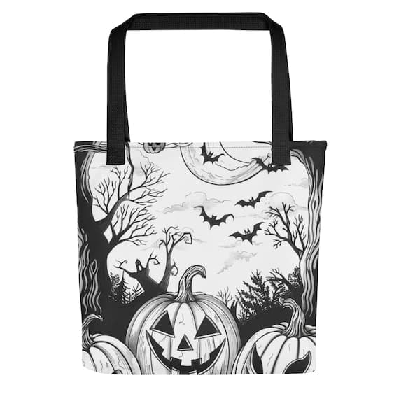 Spooky Nights Halloween Trick or Treat Color-Me Tote bag
