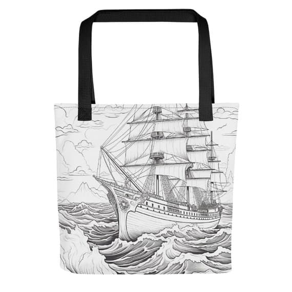 Tall Ship Color Me Tote