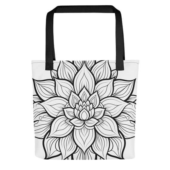 Lotus Mandala Color-Me Tote bag