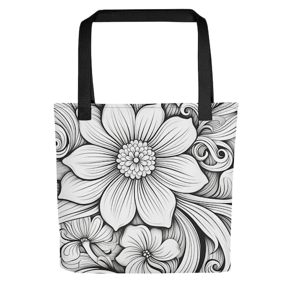 Filagree Flower Color-Me Tote bag